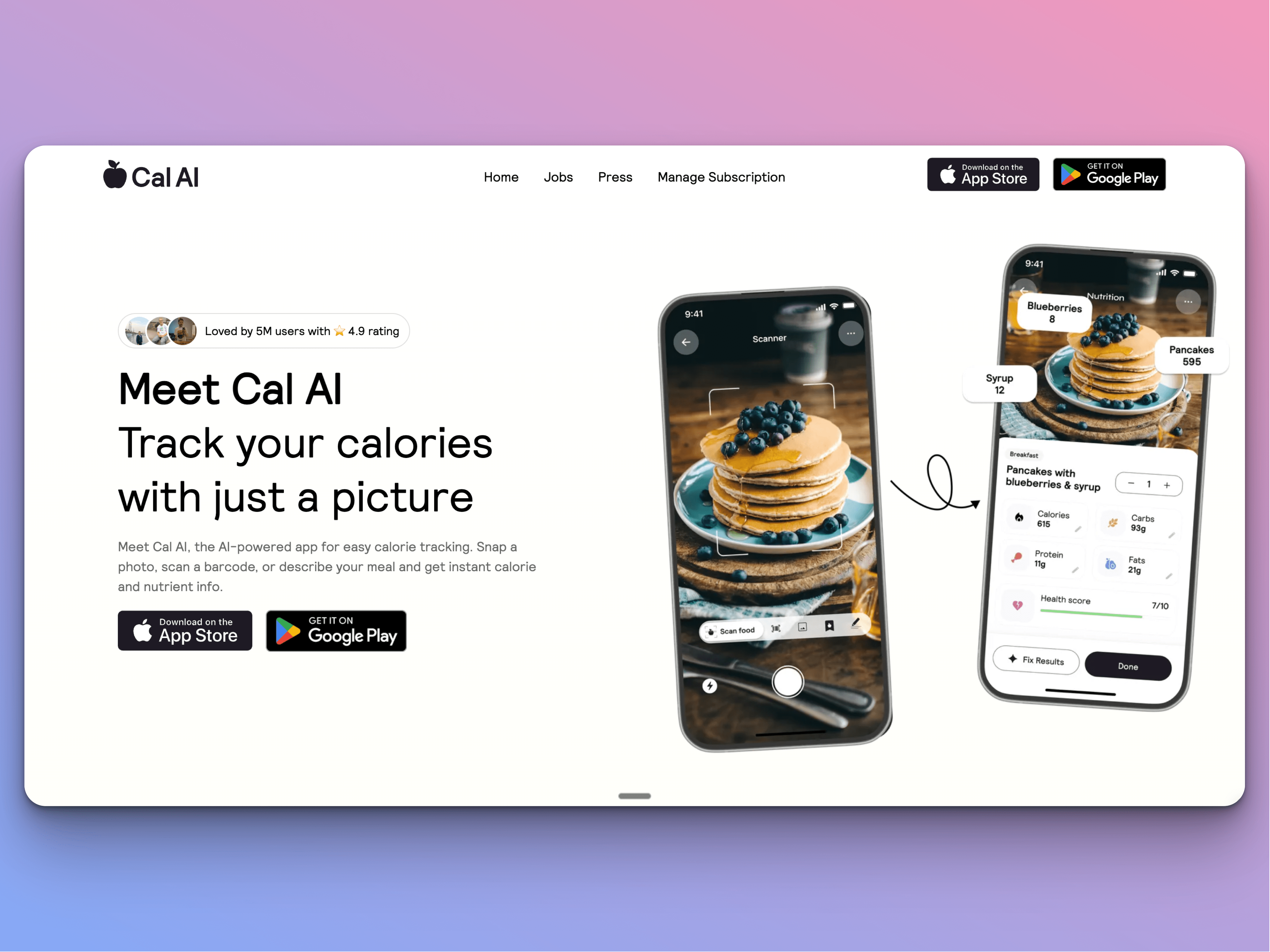 Cal AI - $400K+/month App Screenshot